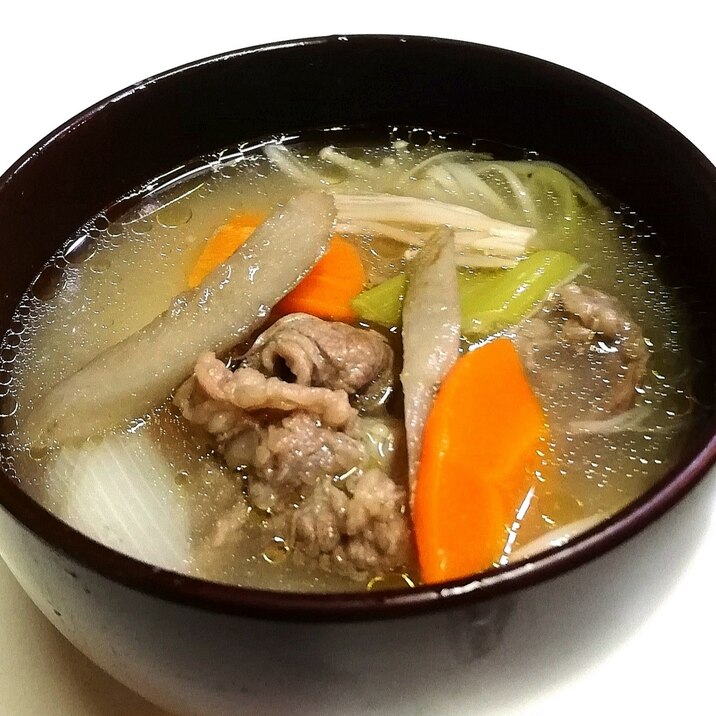 腸活 牛肉とたっぷり根菜の味噌スープ レシピ 作り方 By くれすけ 楽天レシピ 腸活 牛肉とたっぷり根菜の味噌スープ レシピ 作り方 By くれすけ 楽天レシピ